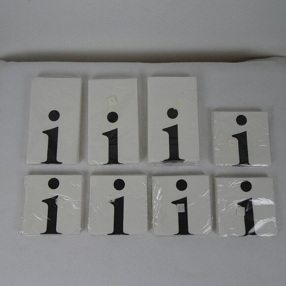 Paper Napkins & Guest Towels Letter I Monogram Unopened Party Cocktail "i" - Picture 1 of 9